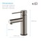 Kibi Circular X Single Handle Bathroom Vanity Sink Faucet KBF1010TT - alternate 9